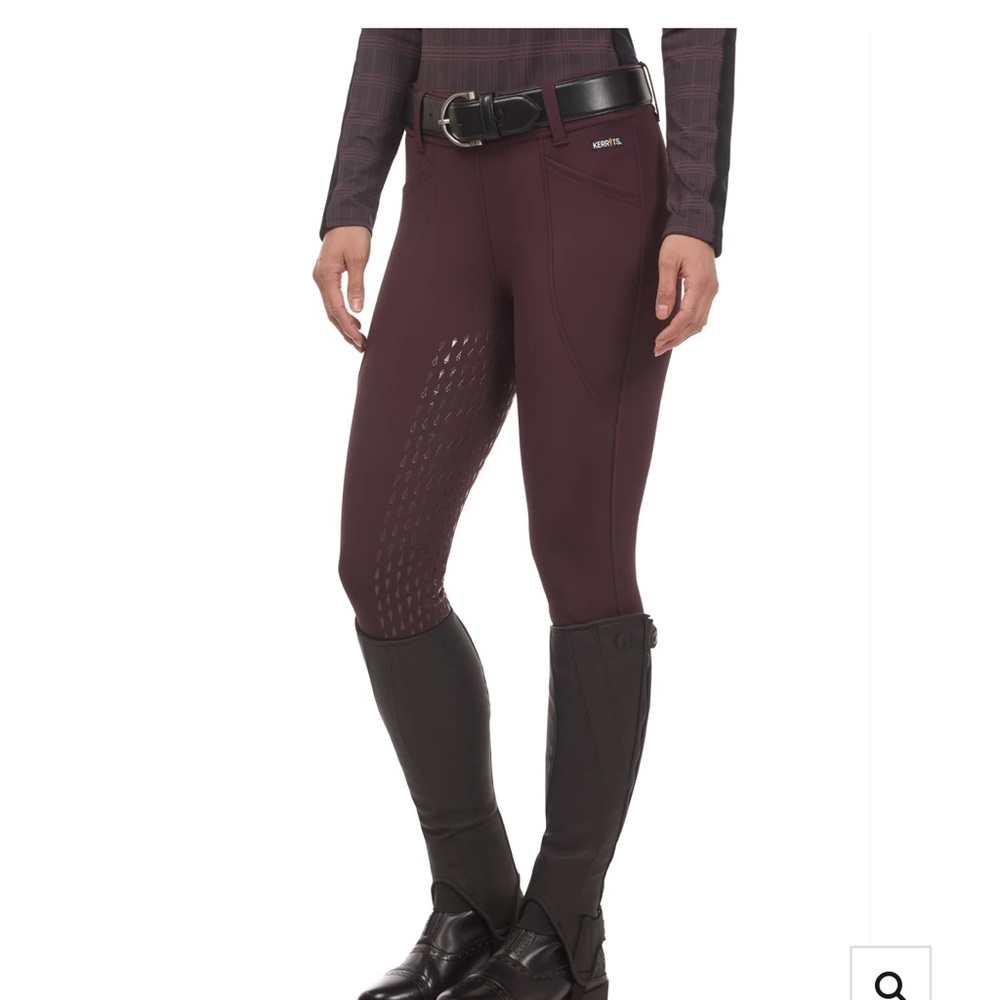 Kerrits fusion‎ fleec-lined full leg clinic tight equestrian riding breeches